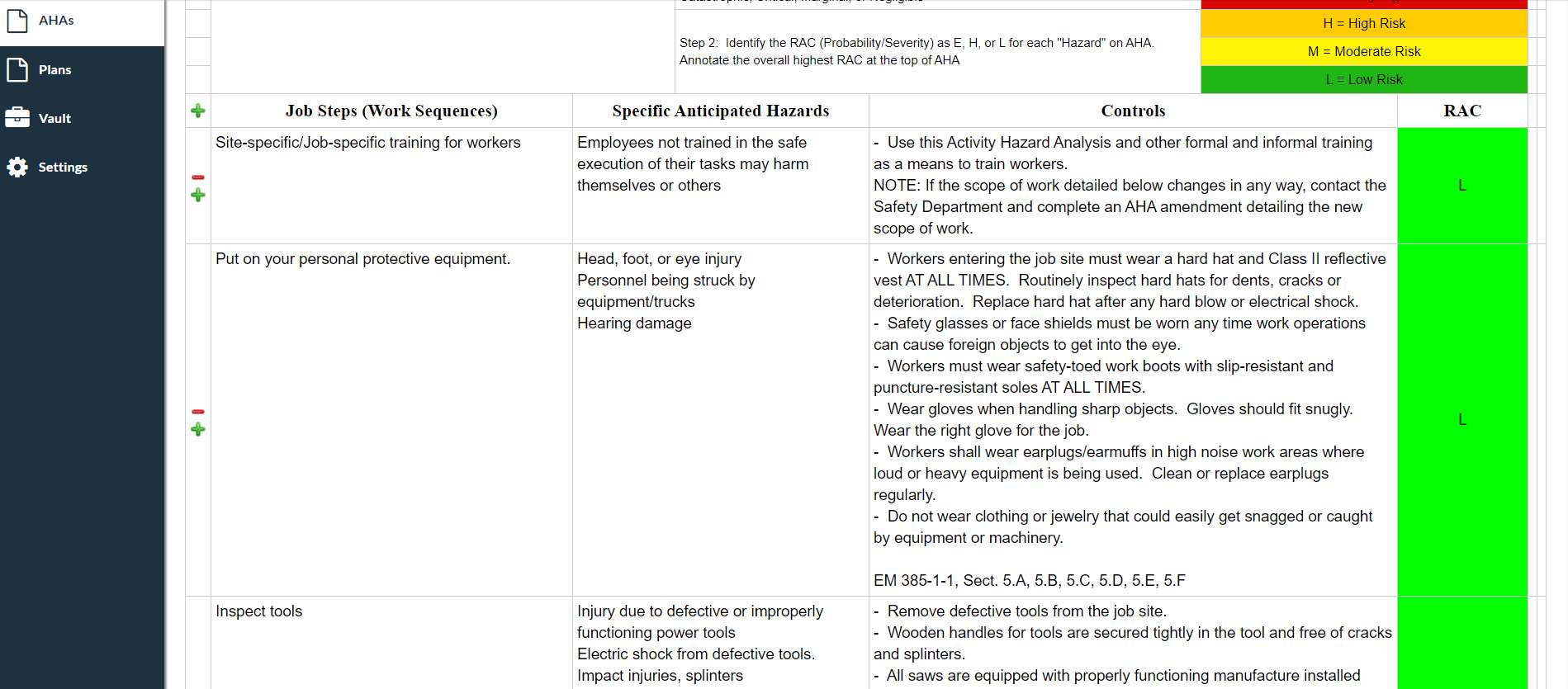 Image of AHA preview/edit steps
